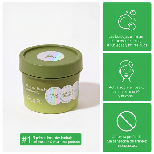 Aura™ - Mascarilla Burbuja de Albahaca Sagrada - Online Store