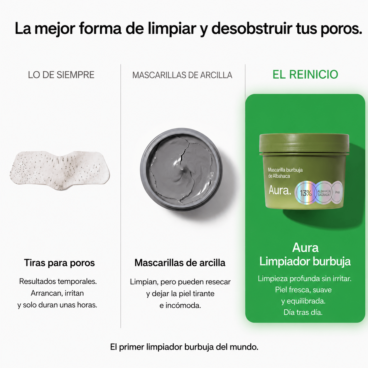 Aura™ - Mascarilla Burbuja de Albahaca Sagrada - Online Store
