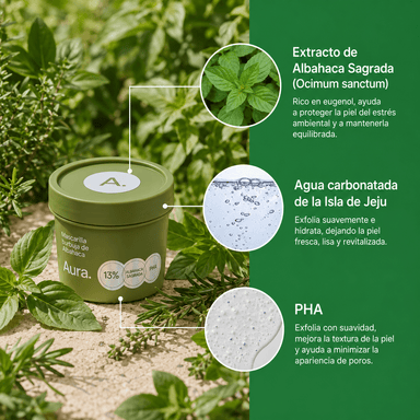 Aura™ - Mascarilla Burbuja de Albahaca Sagrada - Online Store